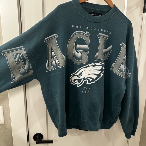 Philadelphia Eagles Crewneck Sweatshirt - Teal - Picture 2 of 3